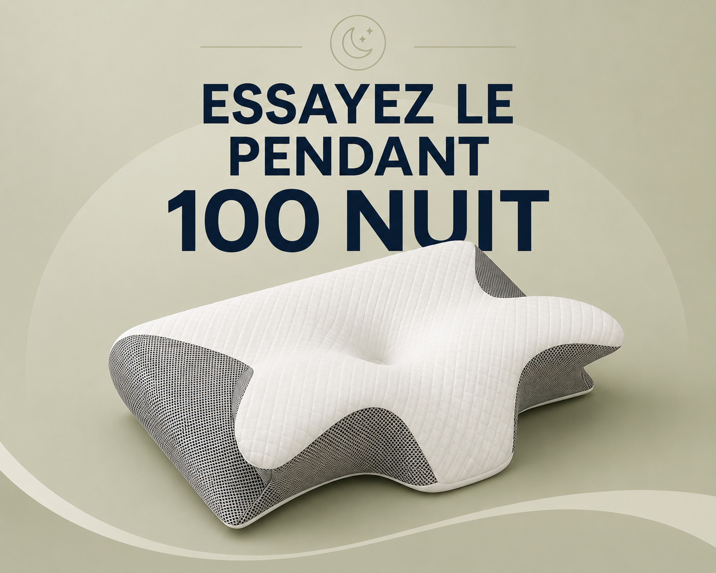MOVA Align™ — Oreiller cervical pour dormir sans douleur